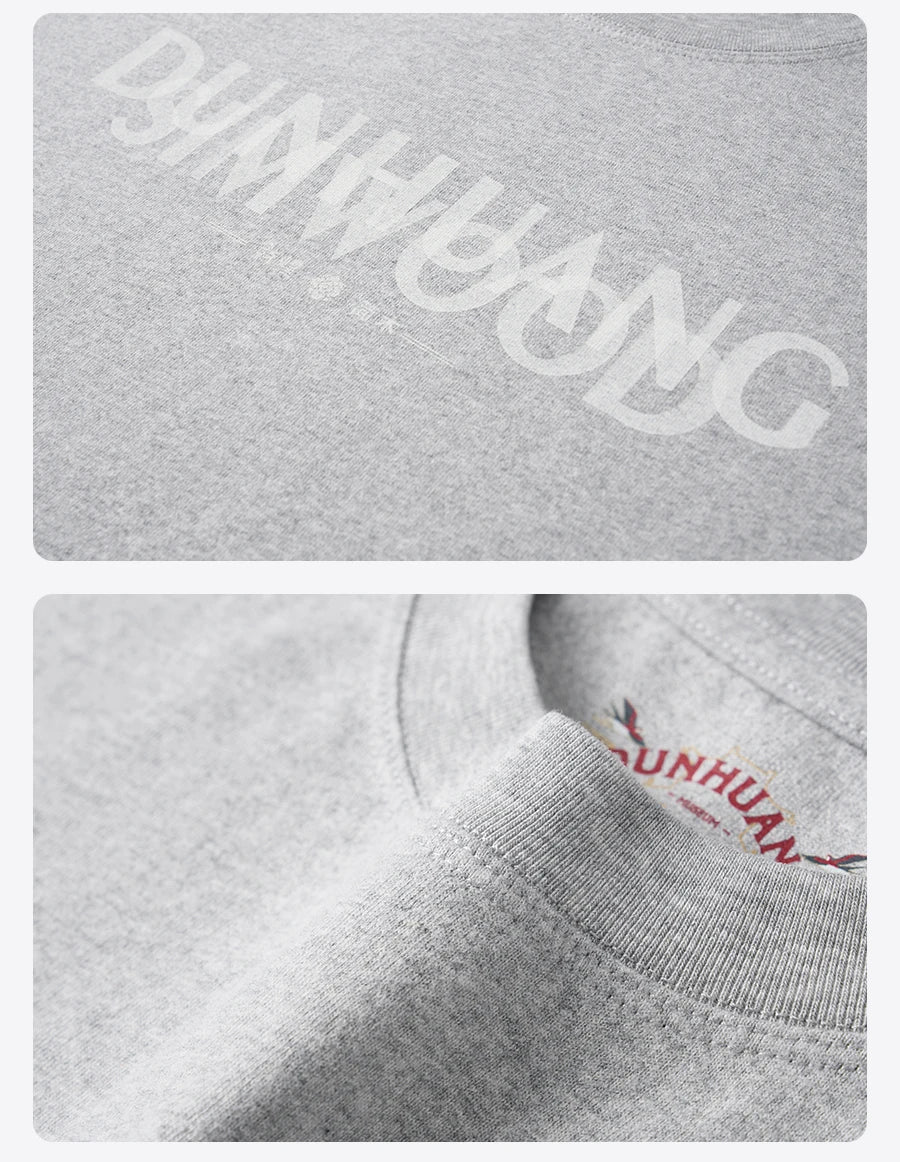 Men's Summer Oversize Letter Print 270gsm 100% Original Cotton T-Shirt