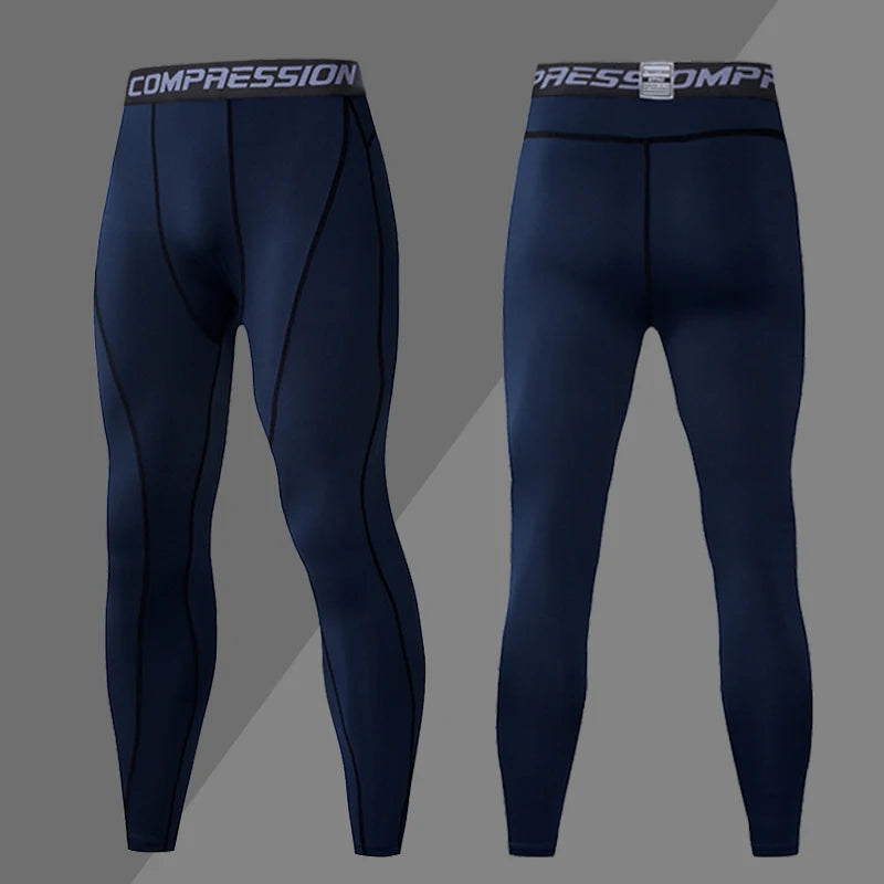 Men's Compression Sweatpants Tights Sport Pants for Gym Fitness Running Joggings Workout Trousers Dry Fit Leggings