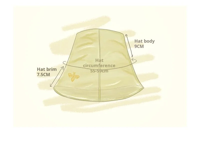 Foldable Bucket Hat with Mesh - Breathable Summer Sun Hat