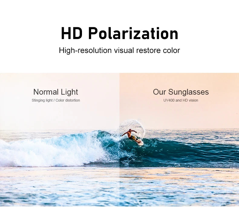 Polarized Sunglasses - Large Frame UV400 Cycling & Driving Eyewear