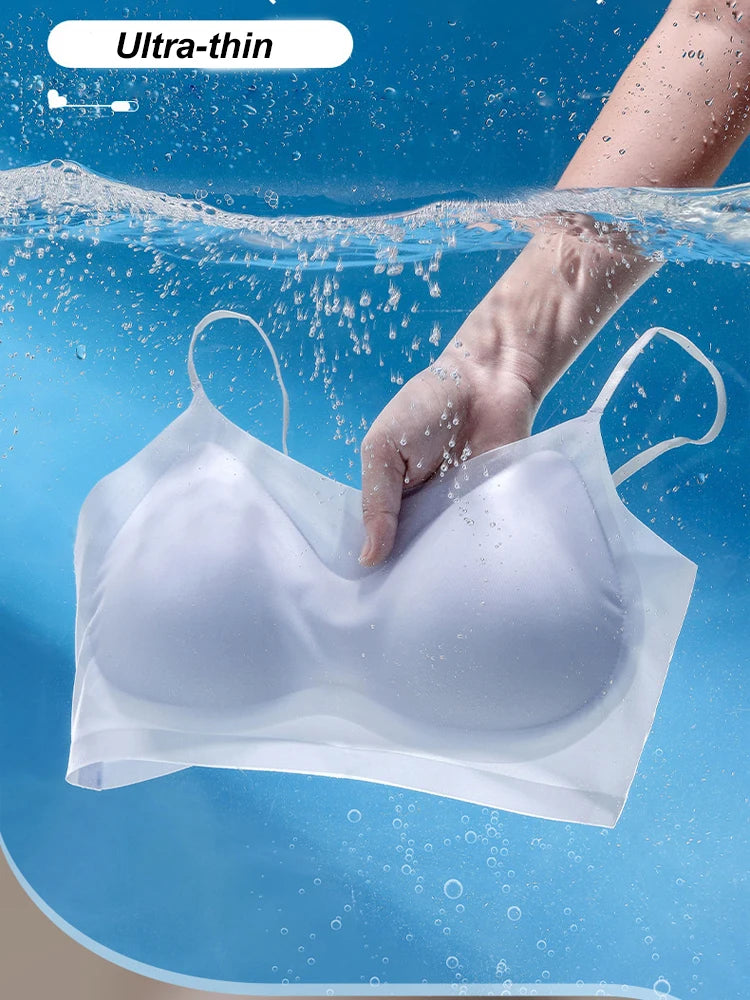 Women's Seamless Wireless Bralette 2-Pack - Ultra-Thin Ice Silk Breathable Vest