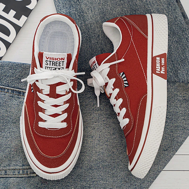 Canvas Skateboard Flat Shoes - Unisex Trainers Plus Size