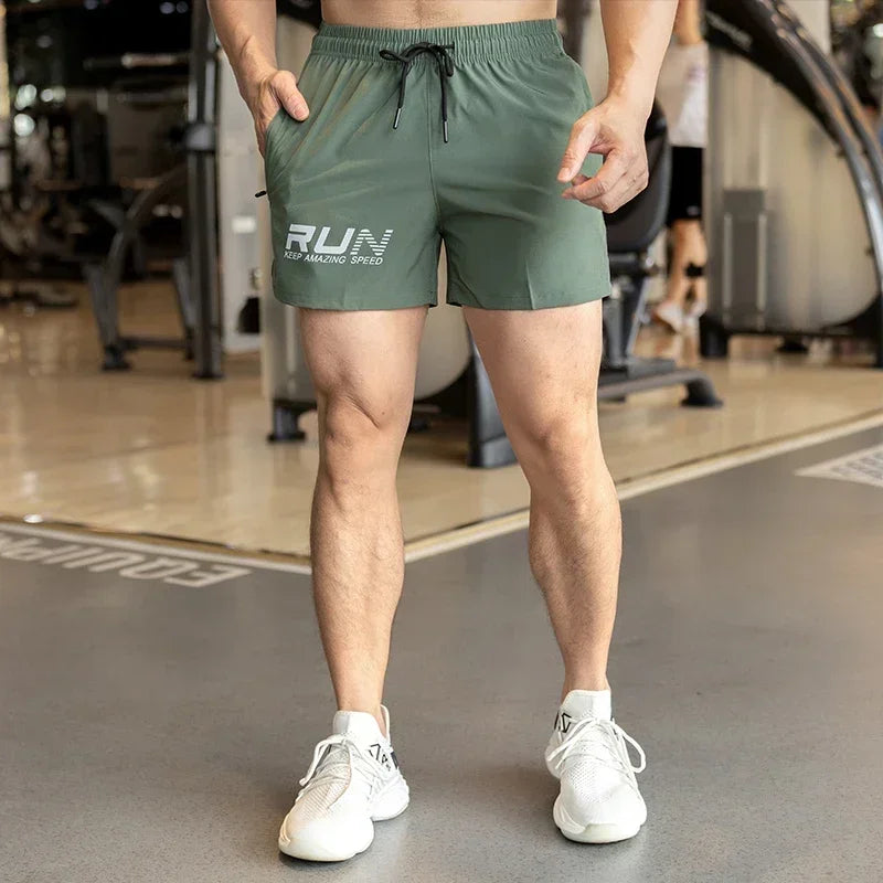 Men's Summer Gyms Workout Bottoms Fitness Sports Quick Dry Beach Jogging Running Sportswear  Shorts