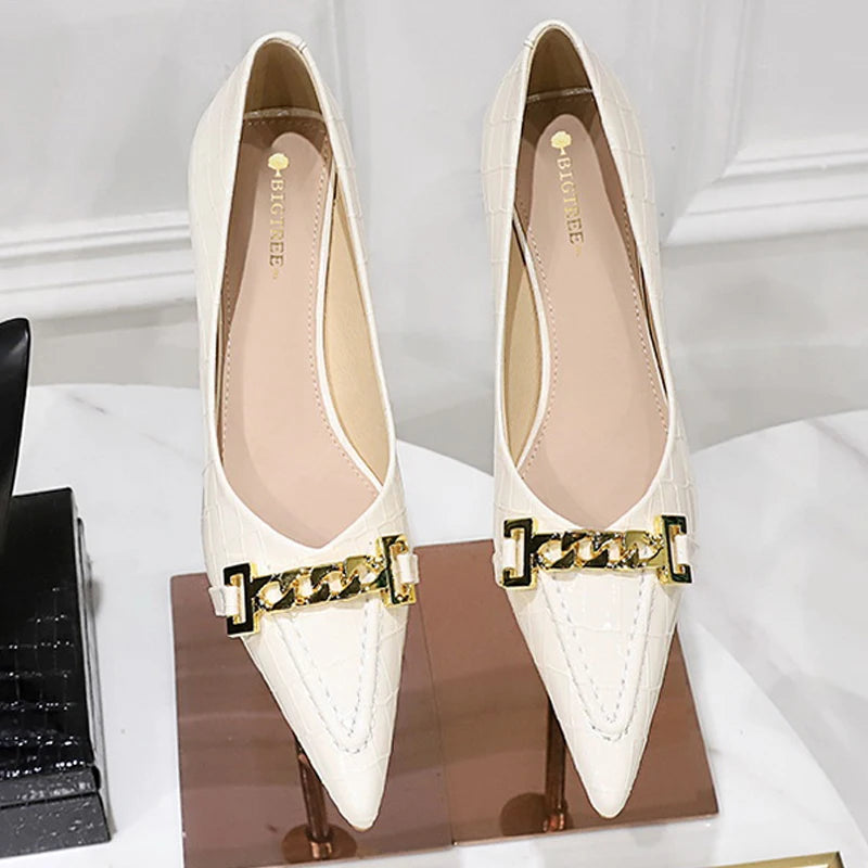 Patent Leather Stiletto Pumps - Professional Office Heels Available in 12 Colors