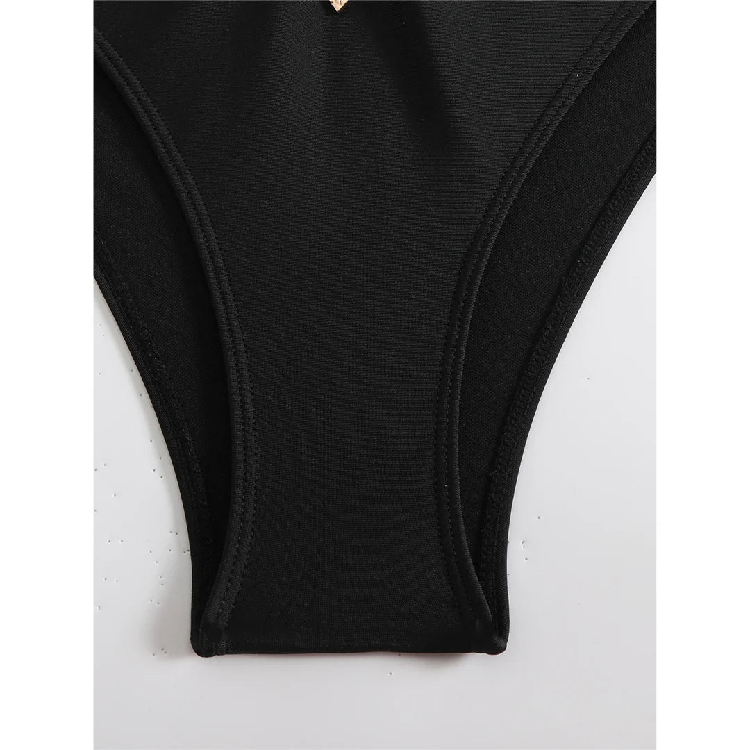 Women's Halter Cut Out High Waist Bikini Swimsuit Swimwear Two-pieces Bikini set