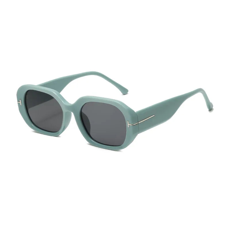 Women's Retro Rectangle Sunglasses - Vintage Small Frame Classic Eyewear