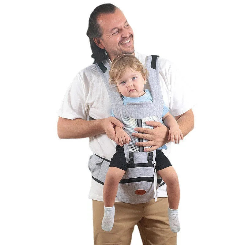 Baby Carrier with Hip Seat - Ergonomic Front & Back Carry Sling