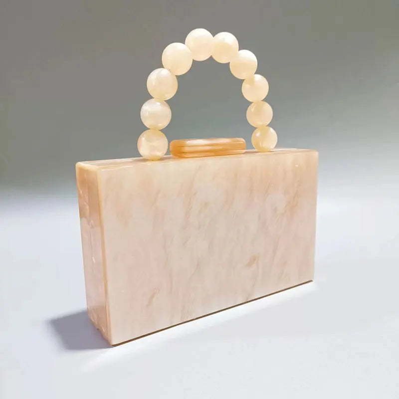 Women's Tote Square Mini Pearl Handbag