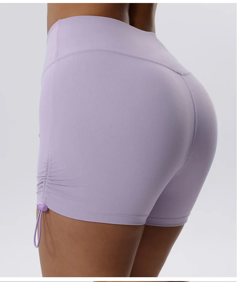 Women's Running High Waist Gym Yoga Breathable Quick Dry Workout Sportswear Shorts