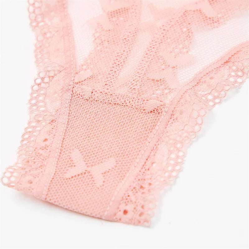 Women's Lace Thong Lingerie 3-Pack