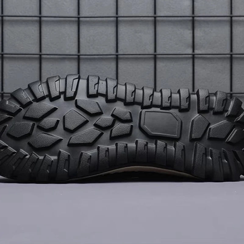 Men's Casual Platform Sneakers - Breathable Slip-On Tennis Shoes