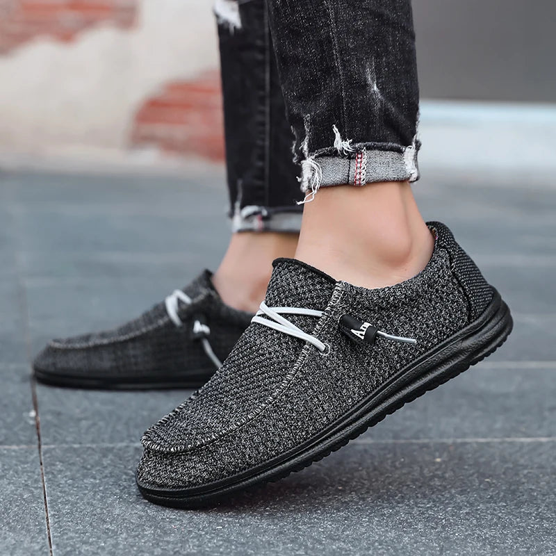Men's Slip-On Casual Sneakers - Breathable Skateboard Loafers