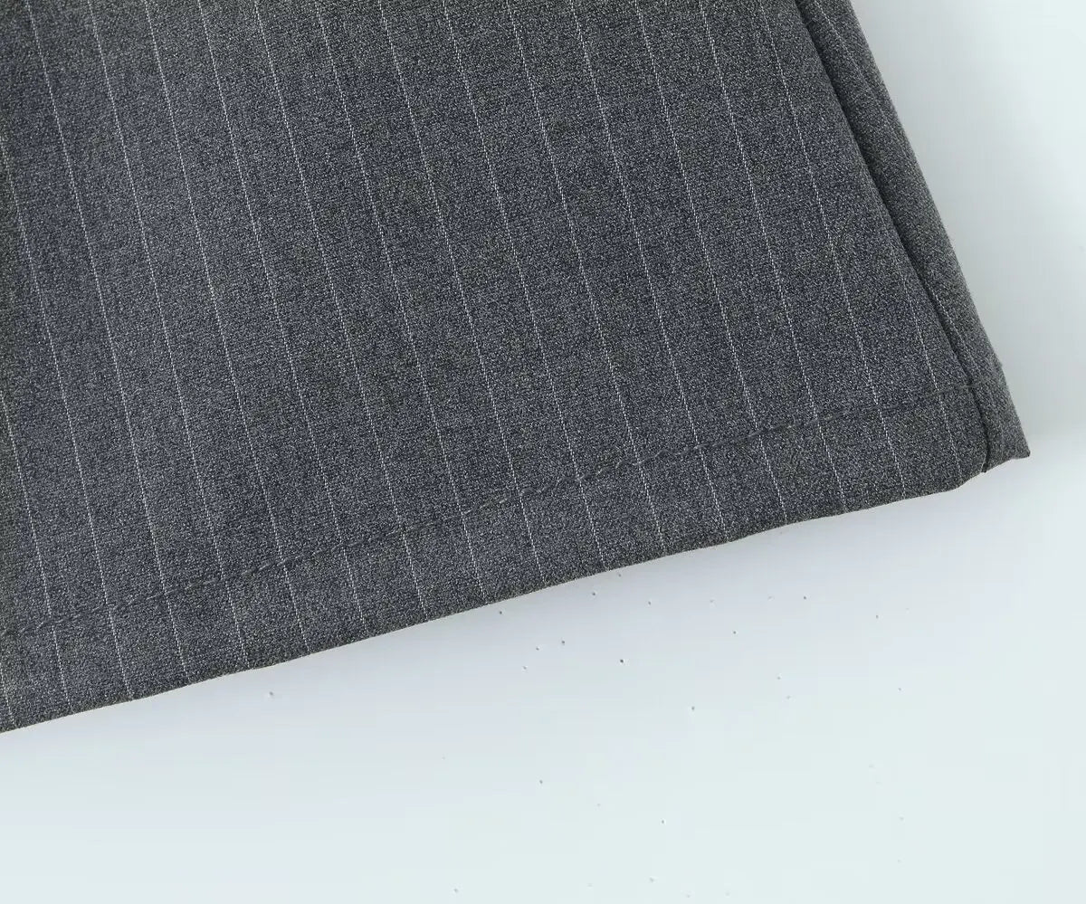 Striped Pencil Mini Skirt