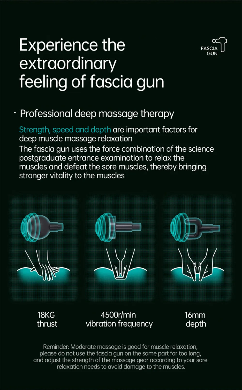 99 Gear 8 Head Massage Fascia Machine Muscle , Fitness  Gun Massager
