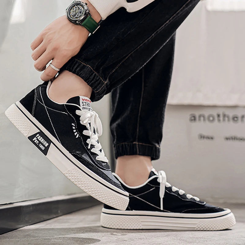 Canvas Skateboard Flat Shoes - Unisex Trainers Plus Size