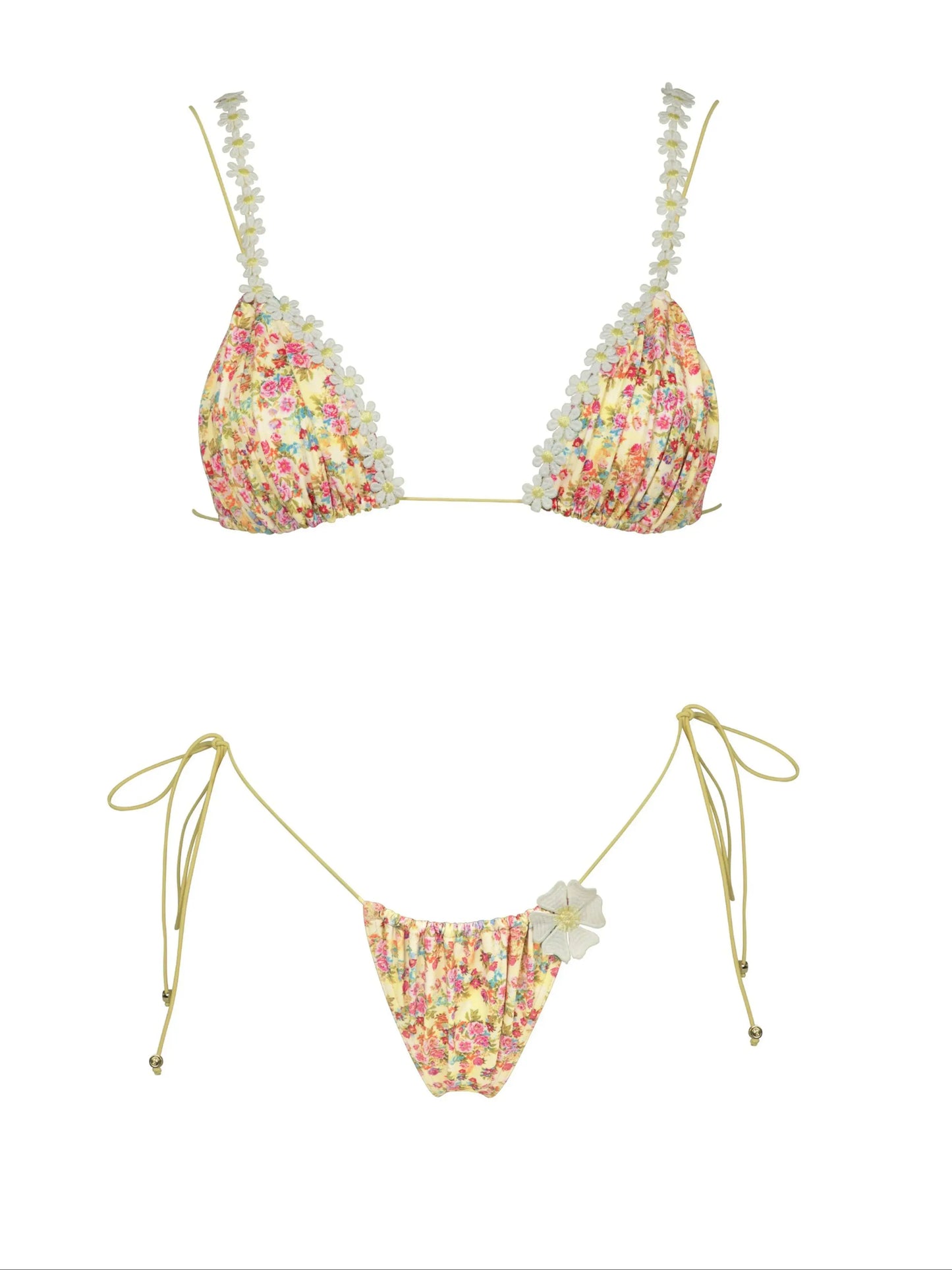 Women's Two-Piece Beach Set - High Waist A-Line Skirt & Bandage Top