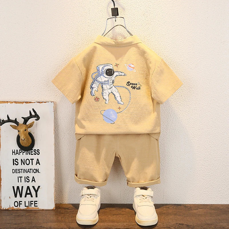 Boy's Short shirt and Shorts 2Pcs Set 0-5 Years Old