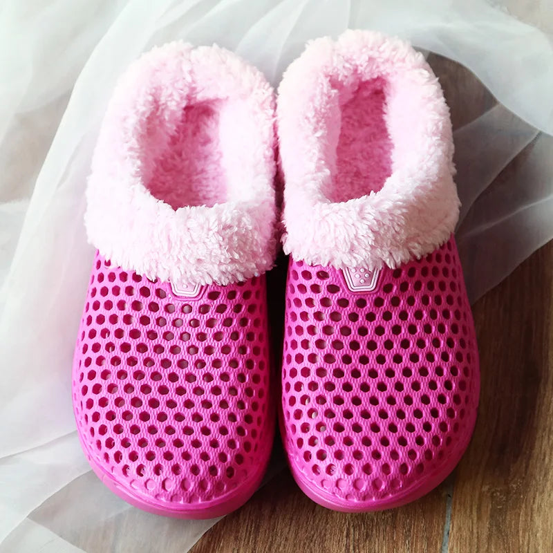Plush Warm Slippers - Soft Non-Slip Indoor Home Slides
