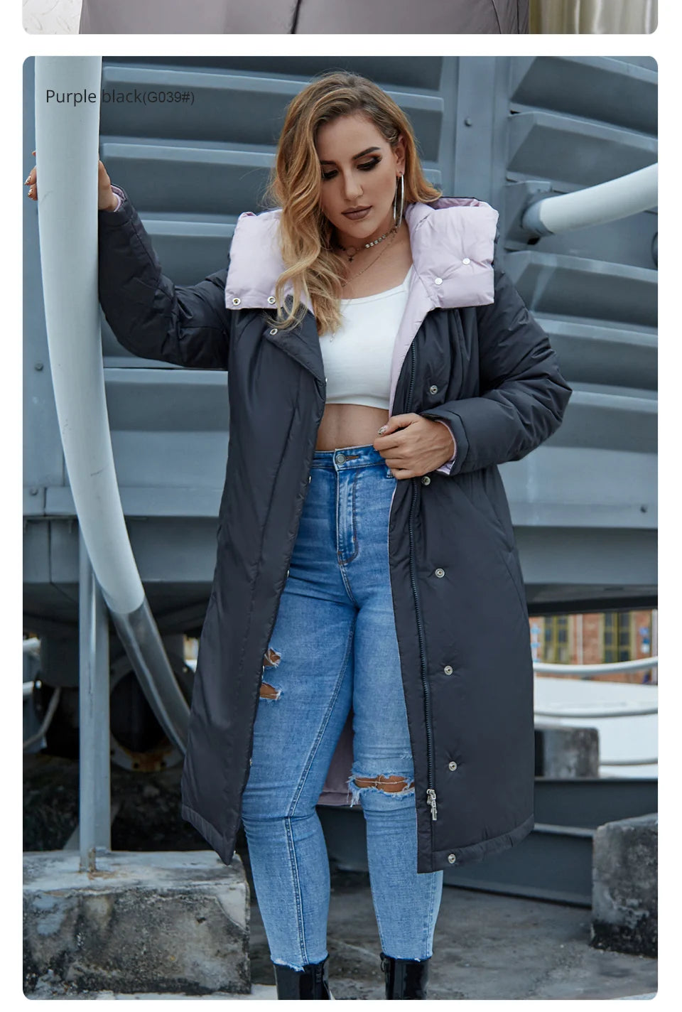 Women's Long Hooded Parka