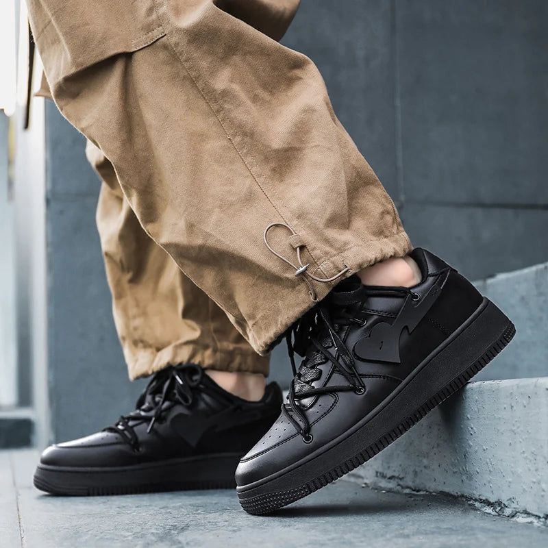 Men's Casual Creative Heart Tennis Sport Running Skateboard  Sneakers Walking Jogging Trainers