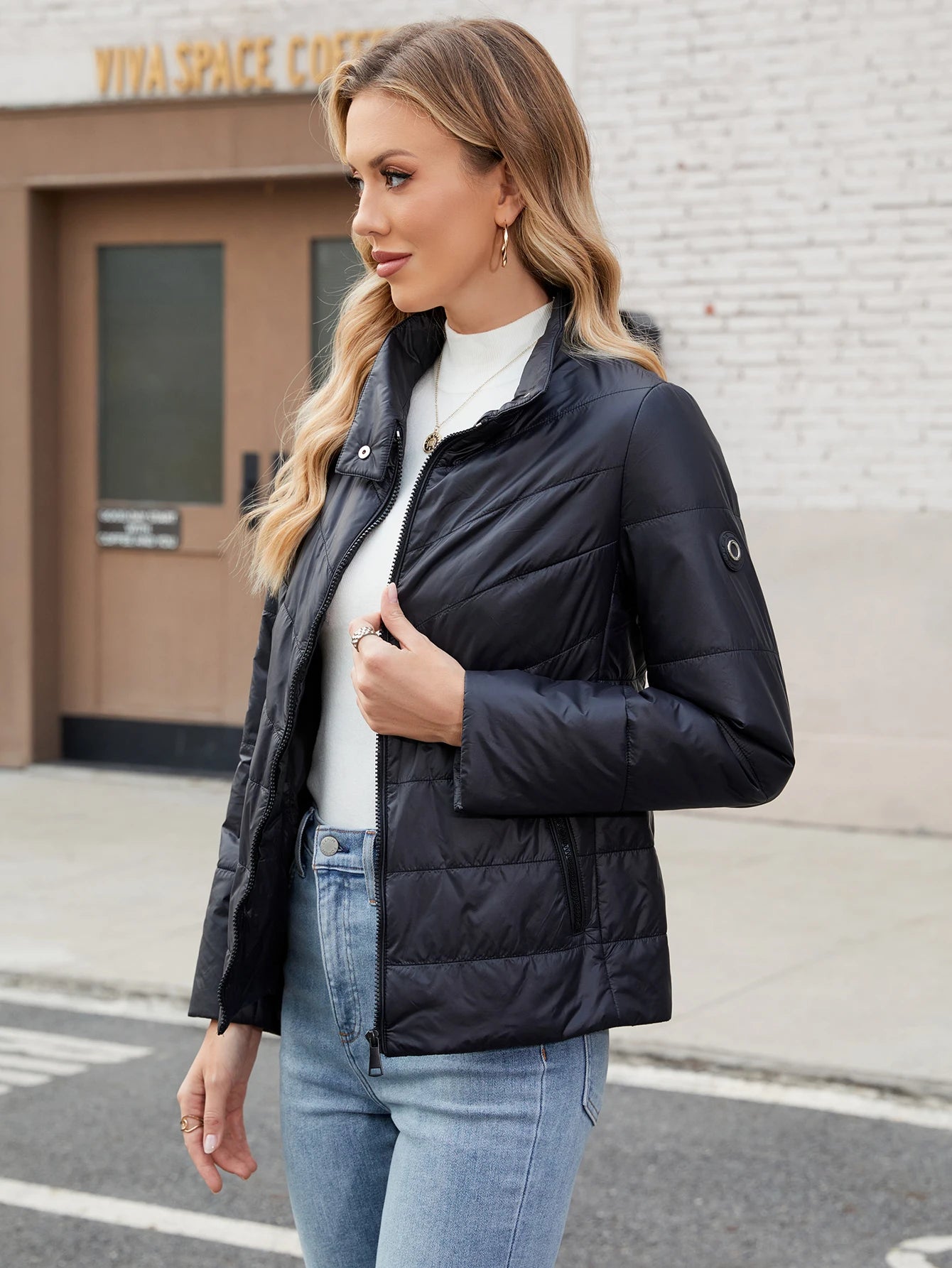 Women's Quilted Lightweight Padded Jacket
