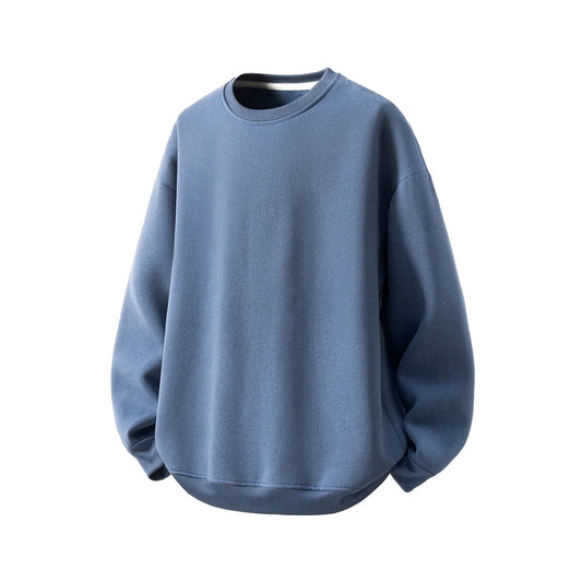 Men's Cotton O-Neck Sweatshirt - Long Sleeve Breathable Streetwear Top