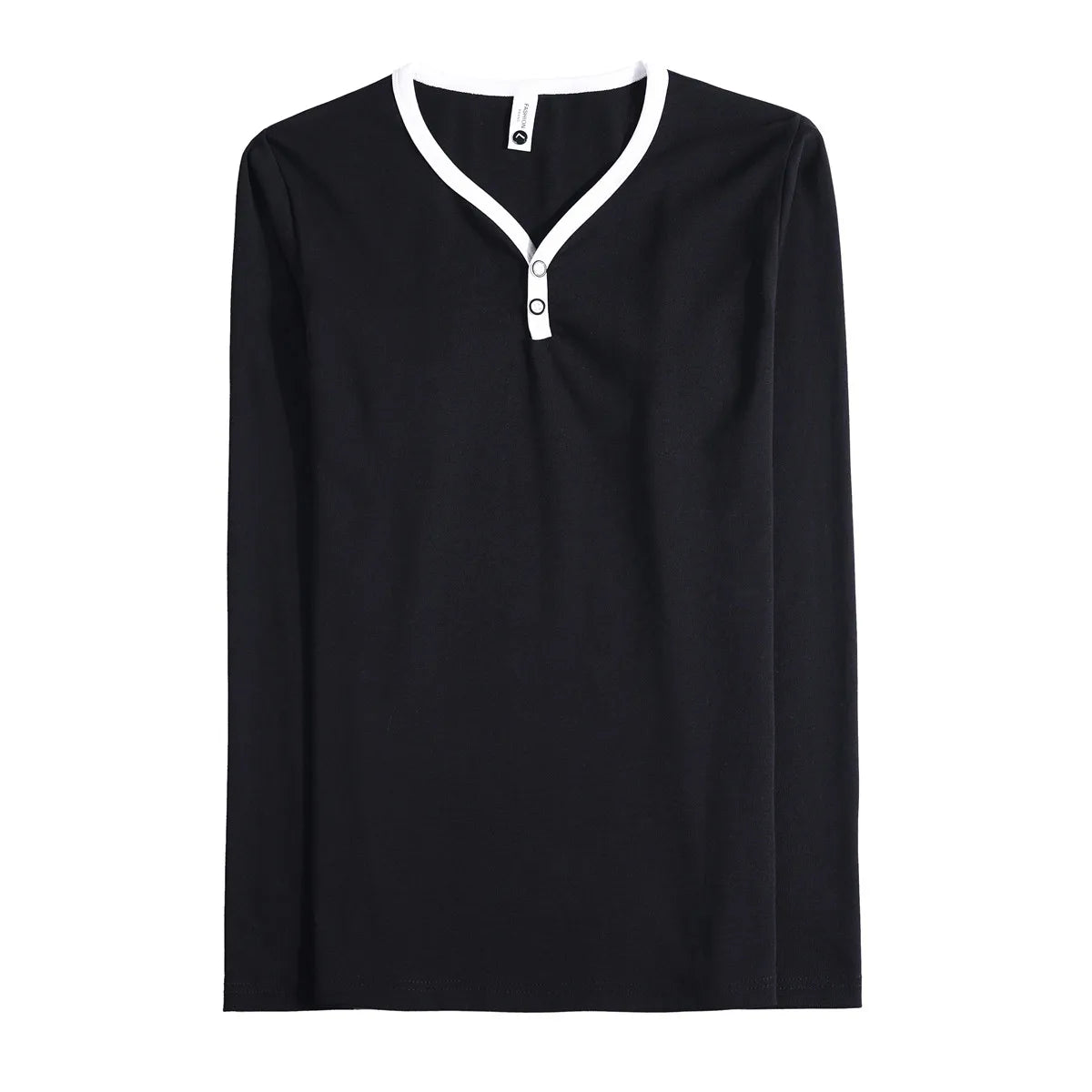 Men's Slim Fit V-Neck Long Sleeve T-Shirt