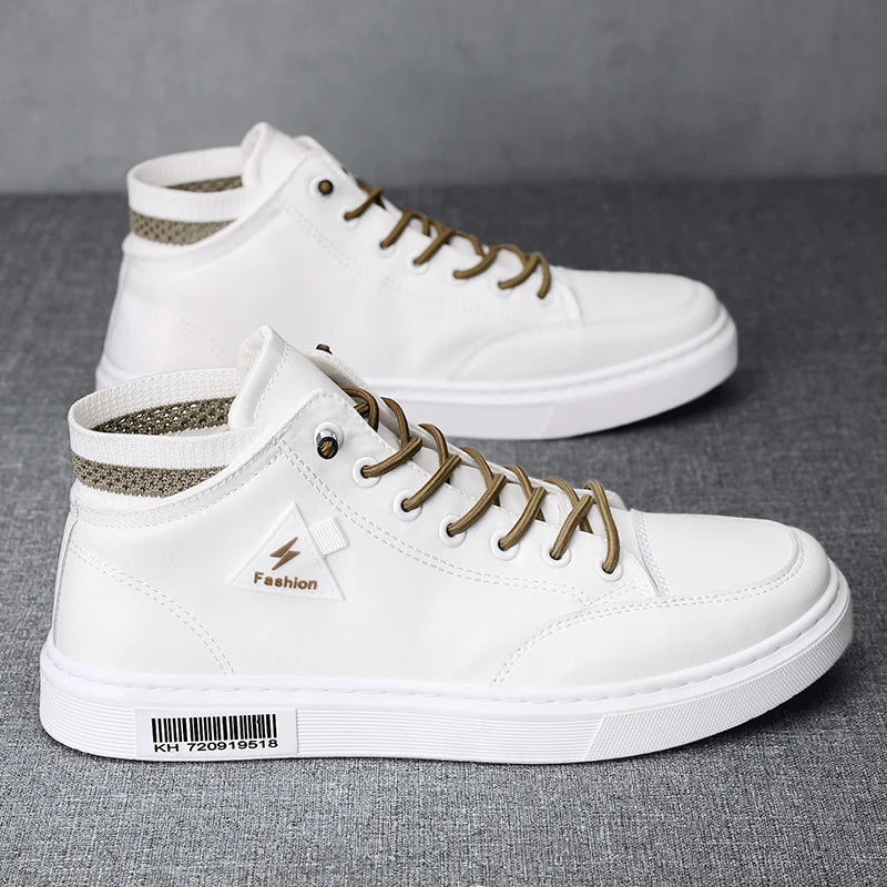 Simple Design Casual Sneakers - Men's Flat Skateboard & Running Trainers