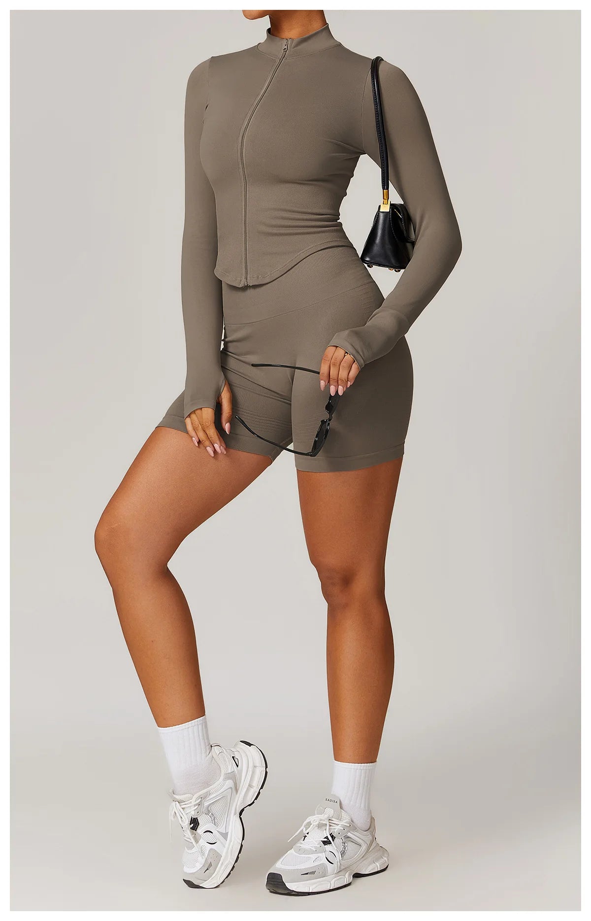 Seamless High Waist Gym Shorts - Push Up Yoga Cycling Shorts