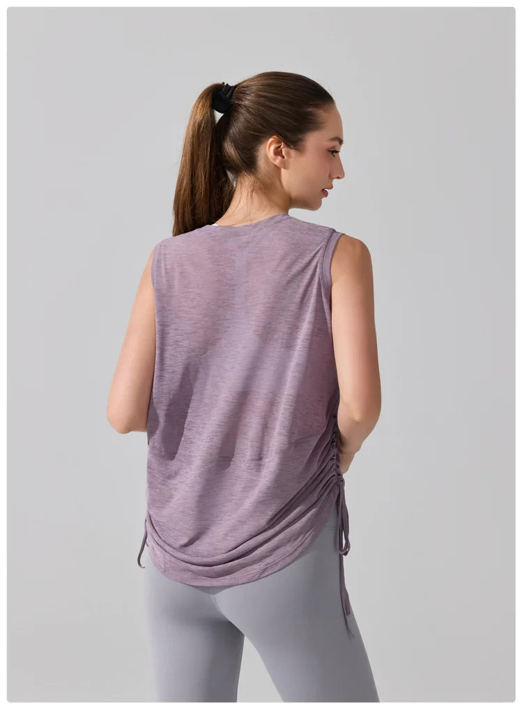 Women's Summer Gym T-Shirt - Breathable Quick Dry Fitness Tank Top