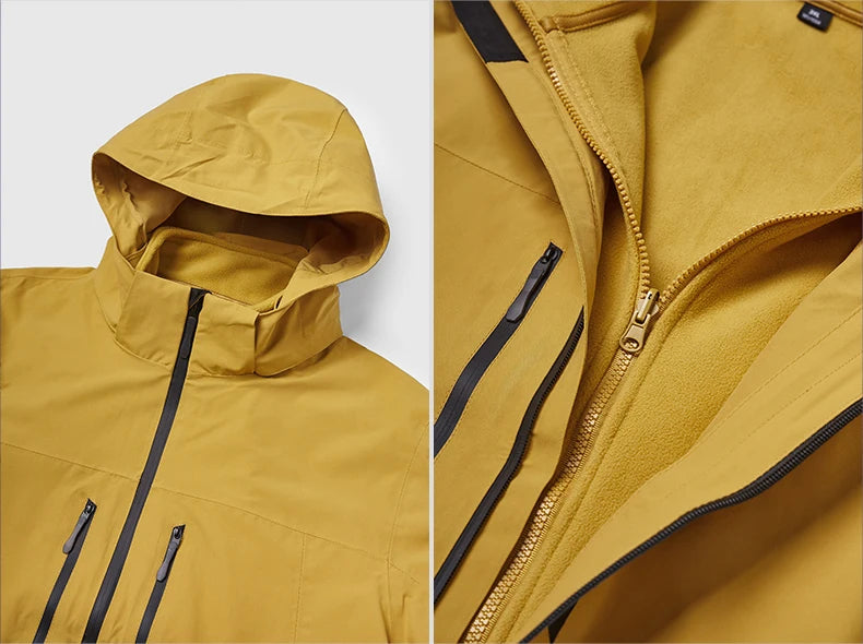 Men's Teflon Waterproof Outdoor Jacket - Breathable Sports Jacket Unisex