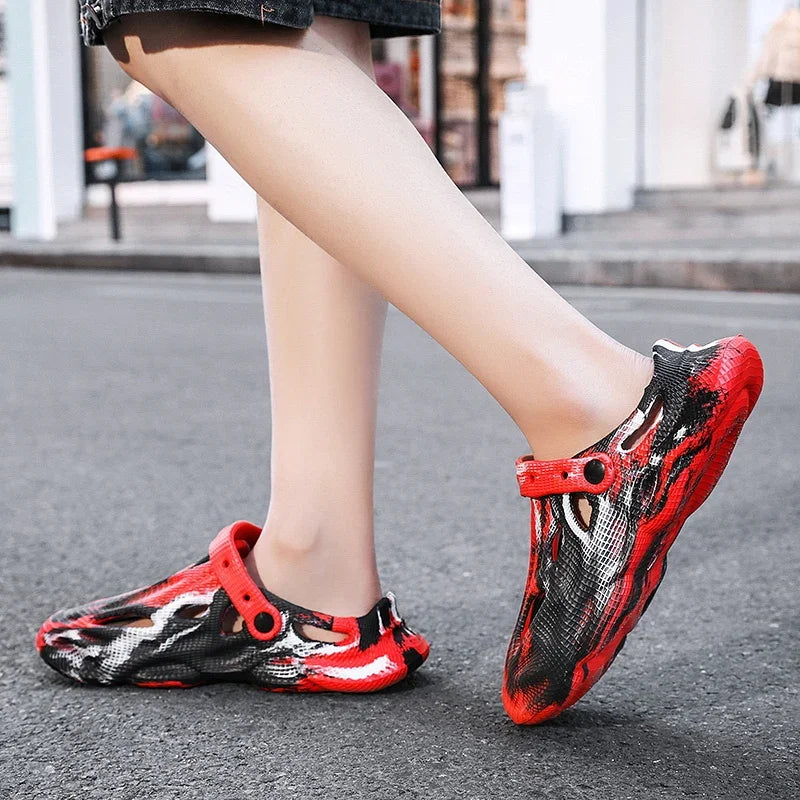 Unisex Summer Slippers Camouflage Outdoor Sandals Clogs Beach Slippers Slides