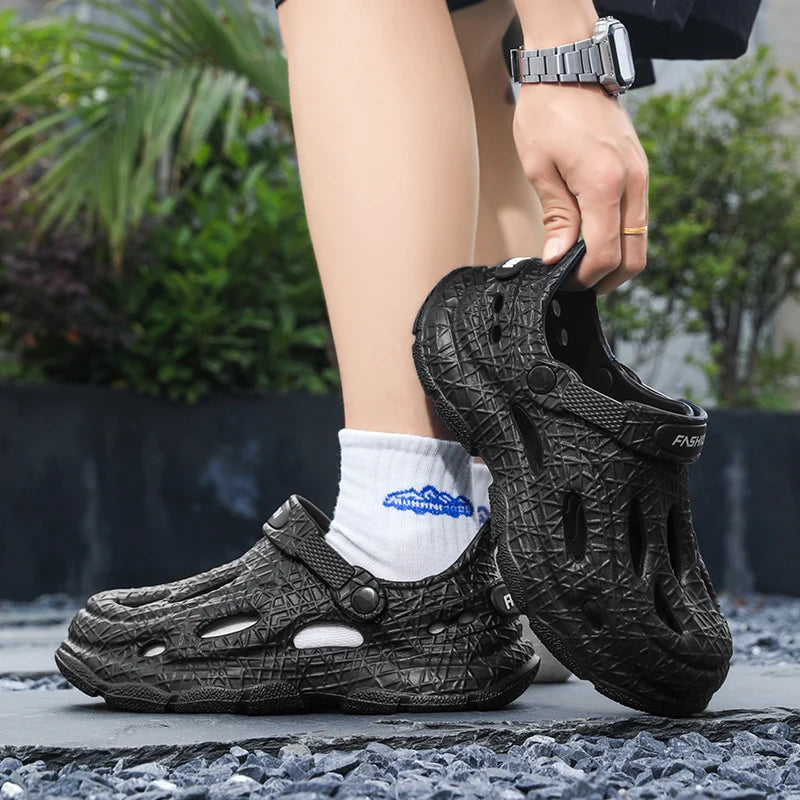 Men's Summer Slippers Platform Sandals Clogs Waterproof Beach Slippers Flip Flops Slides