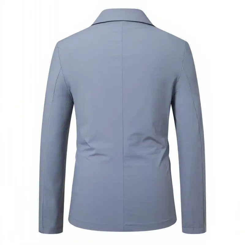Men's Summer Thin Smart Casual Lightweight Turn Down Collar Blazer Jacket