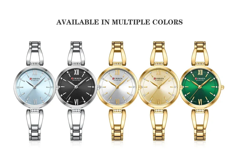 Diamond Ladies Quartz Watch - Waterproof Stainless Steel Luxury Timepiece