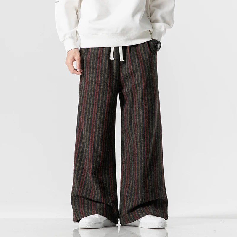 Men's Striped Casual Trousers