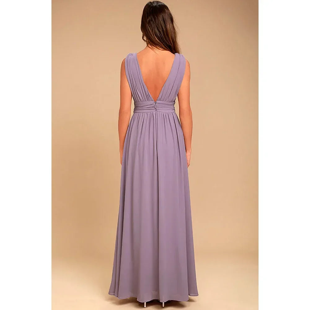 Women Backless Mesh Long  maxi Summer Dress