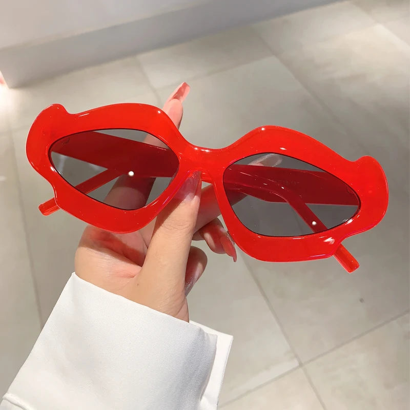Women's Vintage Flower  Irregular Shape Gradient Sunglasses