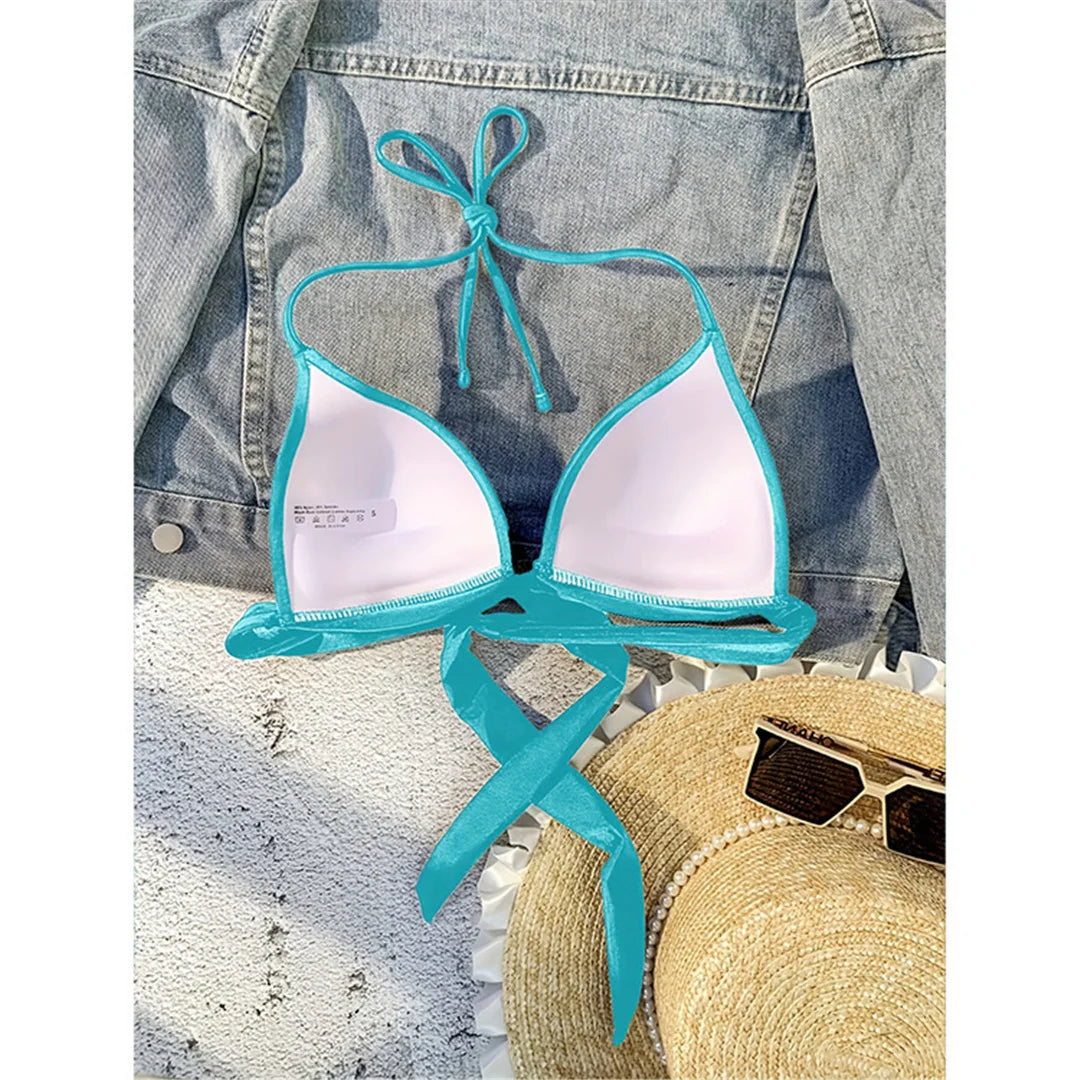 Bra Cup Halter Bikini Top