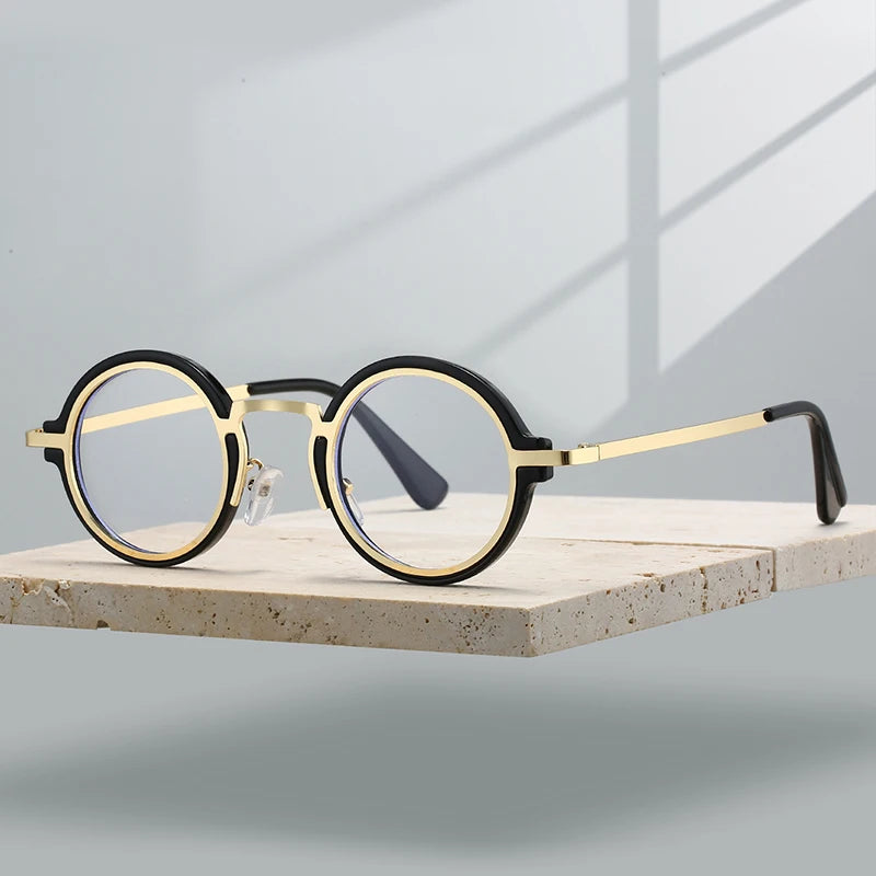 Punk Round Glasses - Blue Light Blocking Eyewear for Men & Women