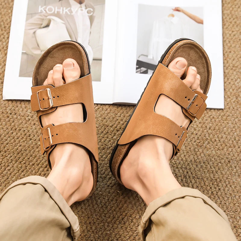 Buckle Design Slippers - Men's Indoor & Outdoor Garden Clogs