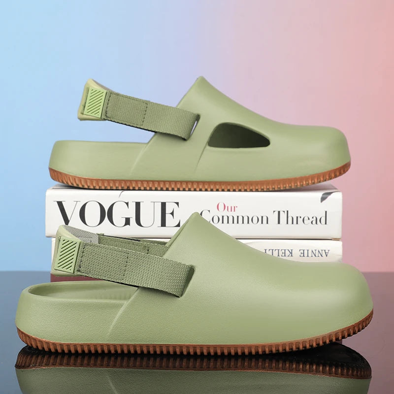 Men's Summer Slippers Platform Sandals Clogs Quick Dry Non-Slip Indoor Slides