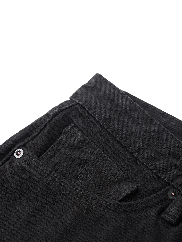 Men's Vintage Washed Denim Jeans - 13.8oz Loose Straight Casual