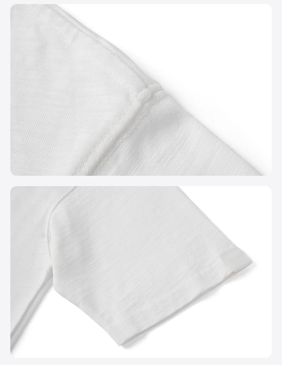 Heavyweight 300gsm Slub Cotton Oversized T-Shirt with Letter Embroidery