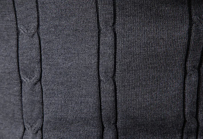 Men's V-Neck Knit Vest - Slim Fit Sleeveless Patchwork Sweater Vest for Autumn Winter