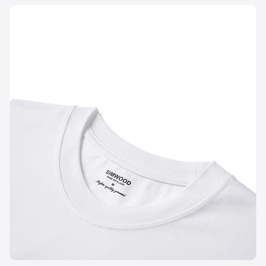 Men's Short Length Oversize 280gsm Sorona Fabric Logo Embroidery Long Sleeve T-shirt