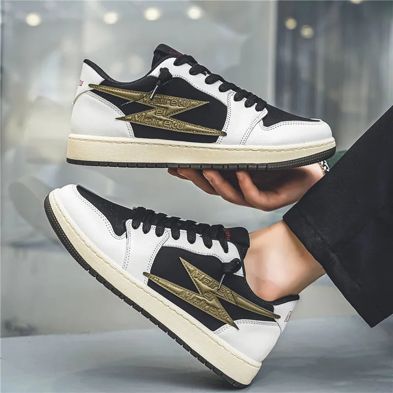 Men's Casual Outdoor Lightning Design Running Walking Sports Shoes Basketball Trainers Sneakers