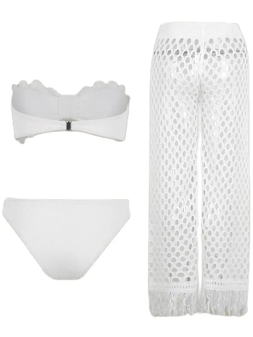 Women's Three Pieces Bikini Set With Pants