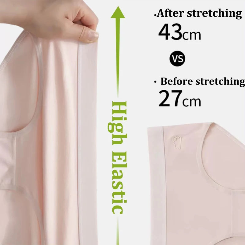 Women's 3Pcs/Set Cotton Sports Underwear  Seamless Panties Low-Waist Solid Briefs  High Stretch Breathable Soft Lingerie