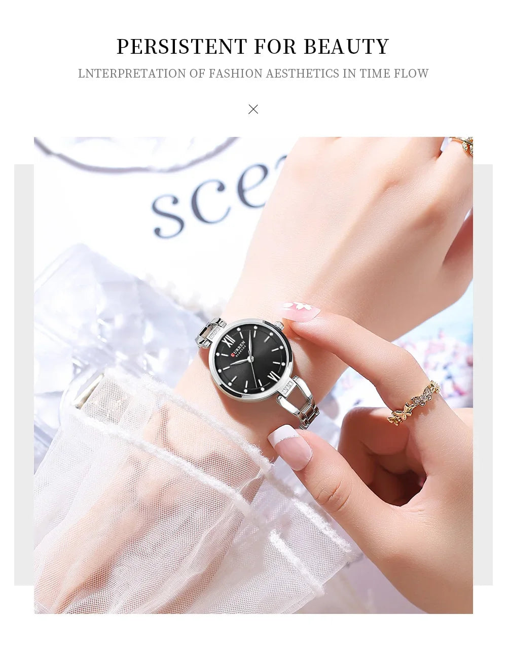 Elegant Stainless Steel Quartz Watch - Waterproof Fashion Timepiece